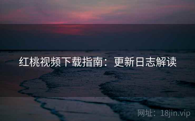 红桃视频下载指南：更新日志解读