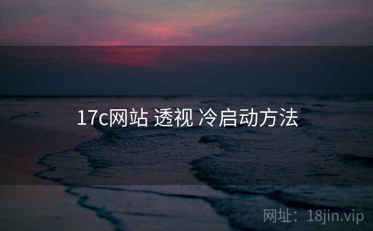 17c网站 透视 冷启动方法