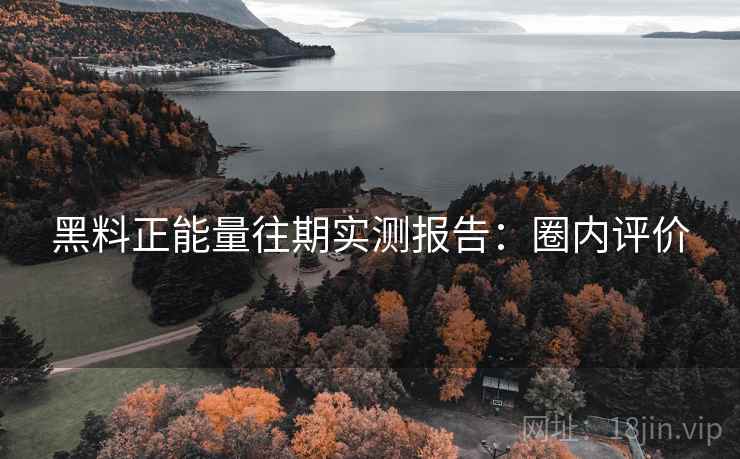 黑料正能量往期实测报告：圈内评价