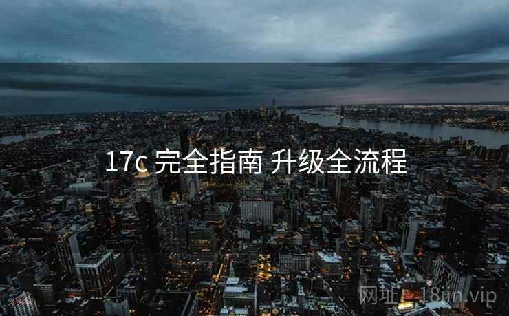 17c 完全指南 升级全流程