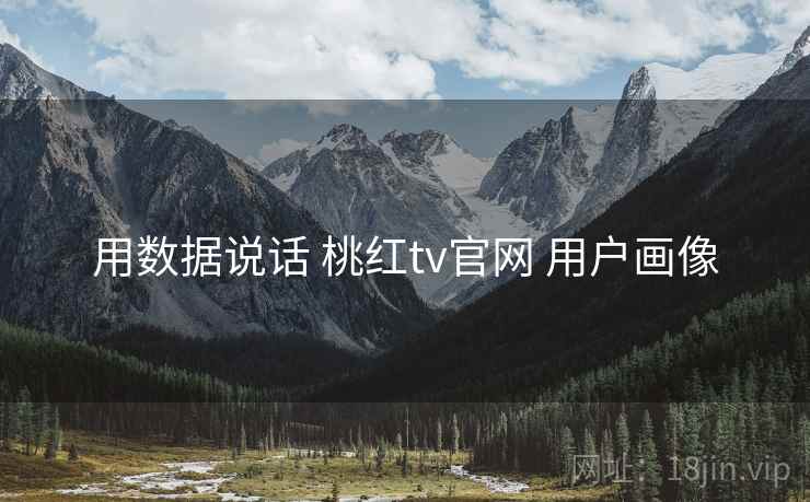 用数据说话 桃红tv官网 用户画像