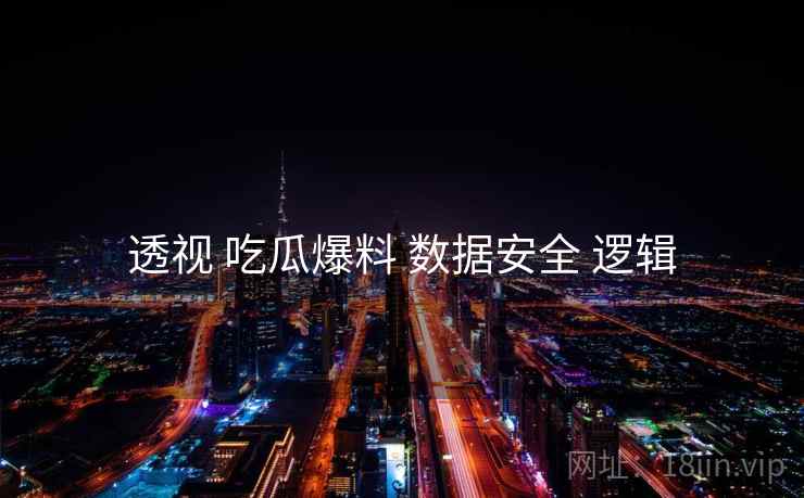 透视 吃瓜爆料 数据安全 逻辑