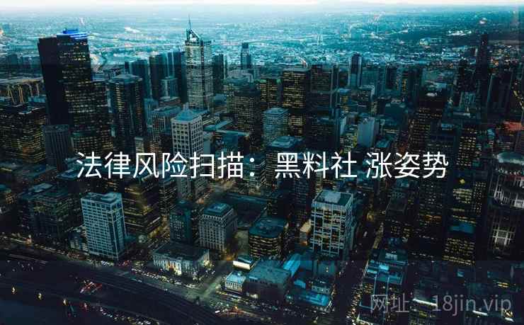法律风险扫描：黑料社 涨姿势