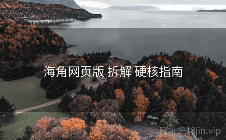 海角网页版 拆解 硬核指南